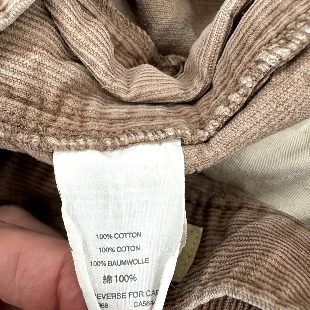 J Crew Pants Mens 32x32 (33x31 ACTUAL) Corduroy Slim Fit‎ Stretch Chino Tan